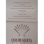 Casa Galicia en Madrid invitación