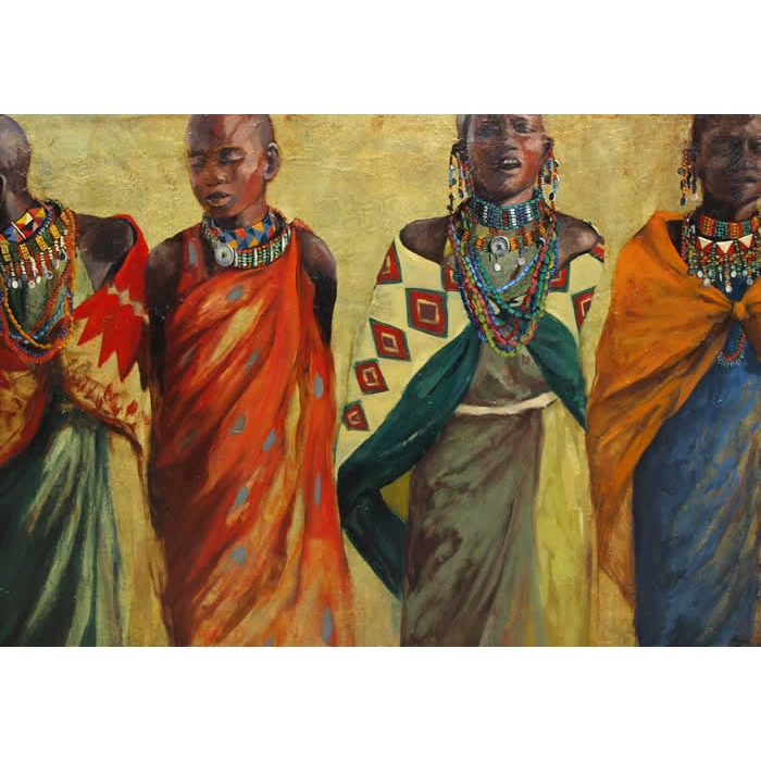 Cuatro mujeres massai